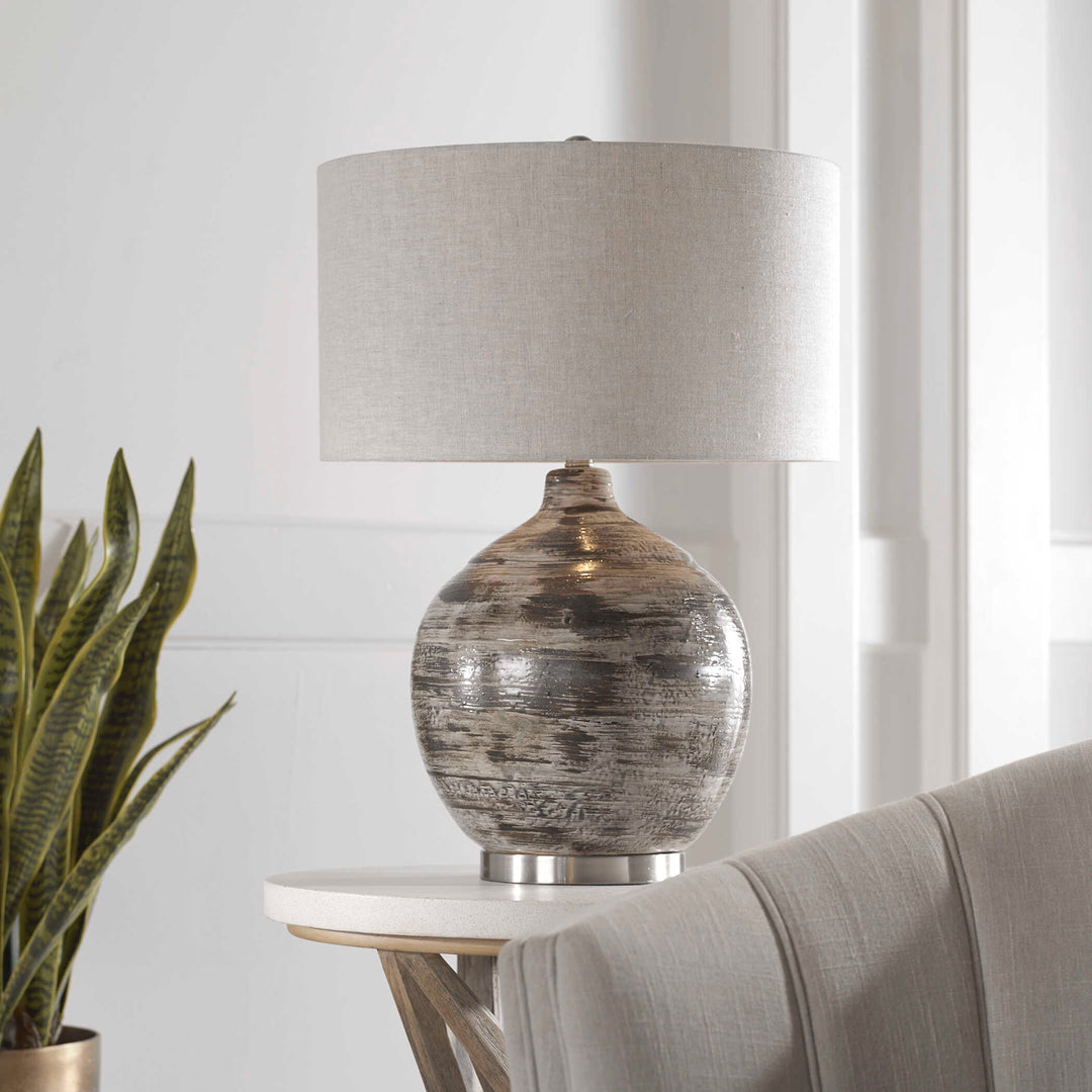 Tamula Distressed Ivory Table Lamp Accessories Uttermost