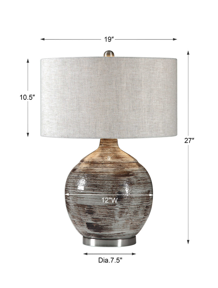 Tamula Distressed Ivory Table Lamp Accessories Uttermost