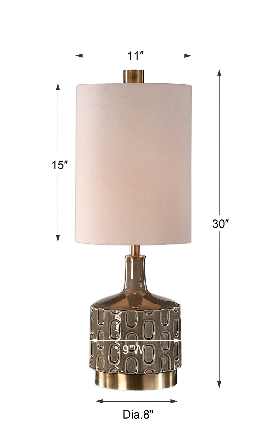 Darrin Gray Table Lamp Accessories Uttermost