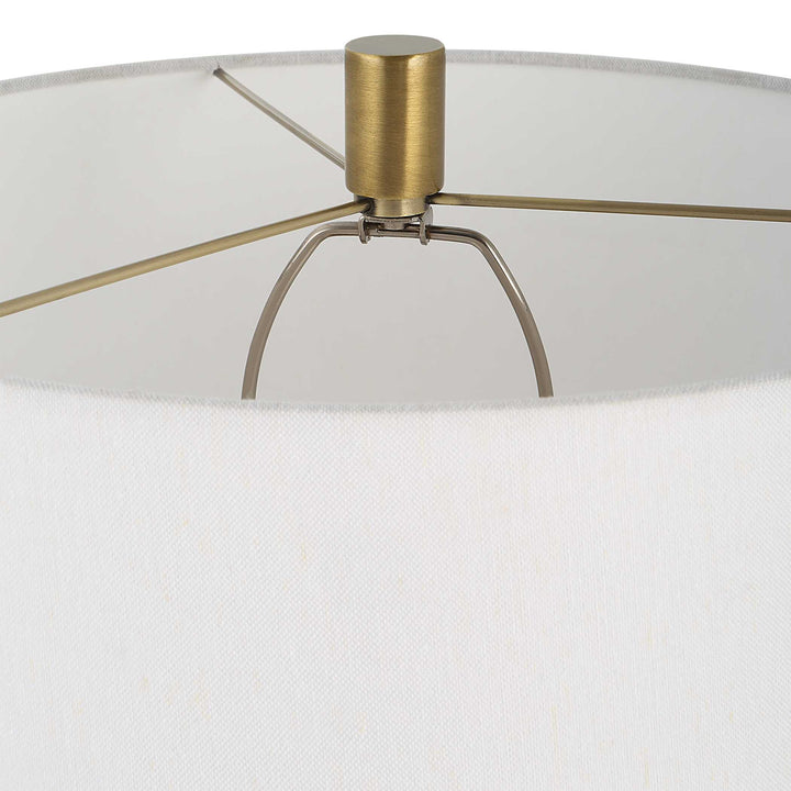 Adelia Ivory & Brass Table Lamp Accessories Uttermost
