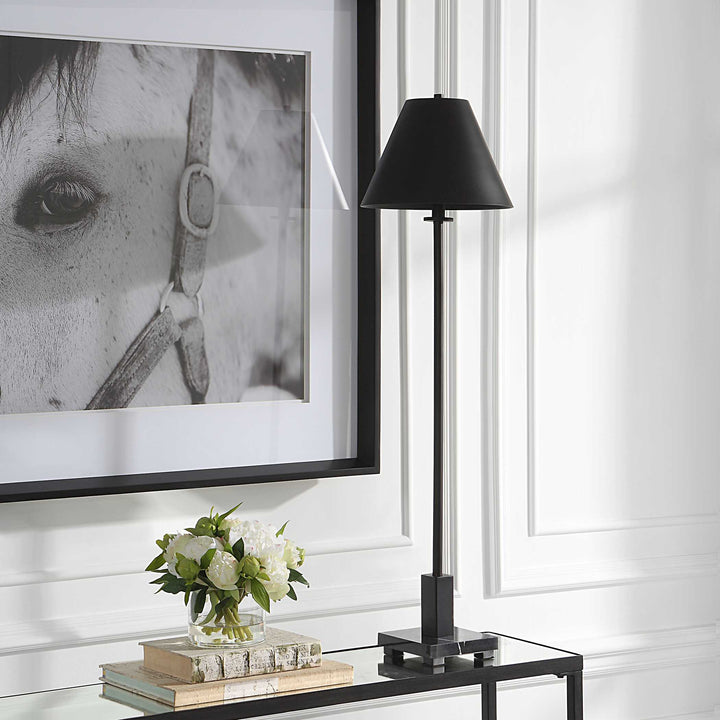 Pilot Black Buffet Lamp Accessories Uttermost