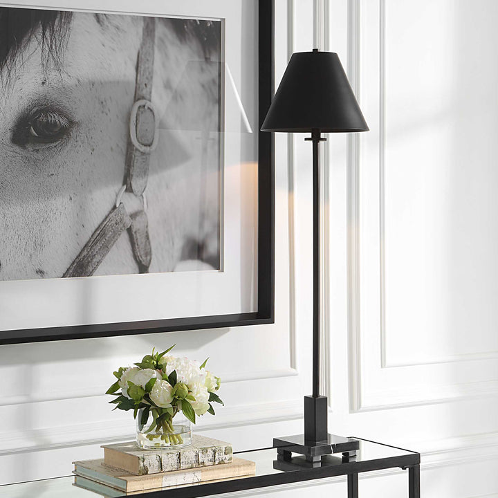 Pilot Black Buffet Lamp Accessories Uttermost