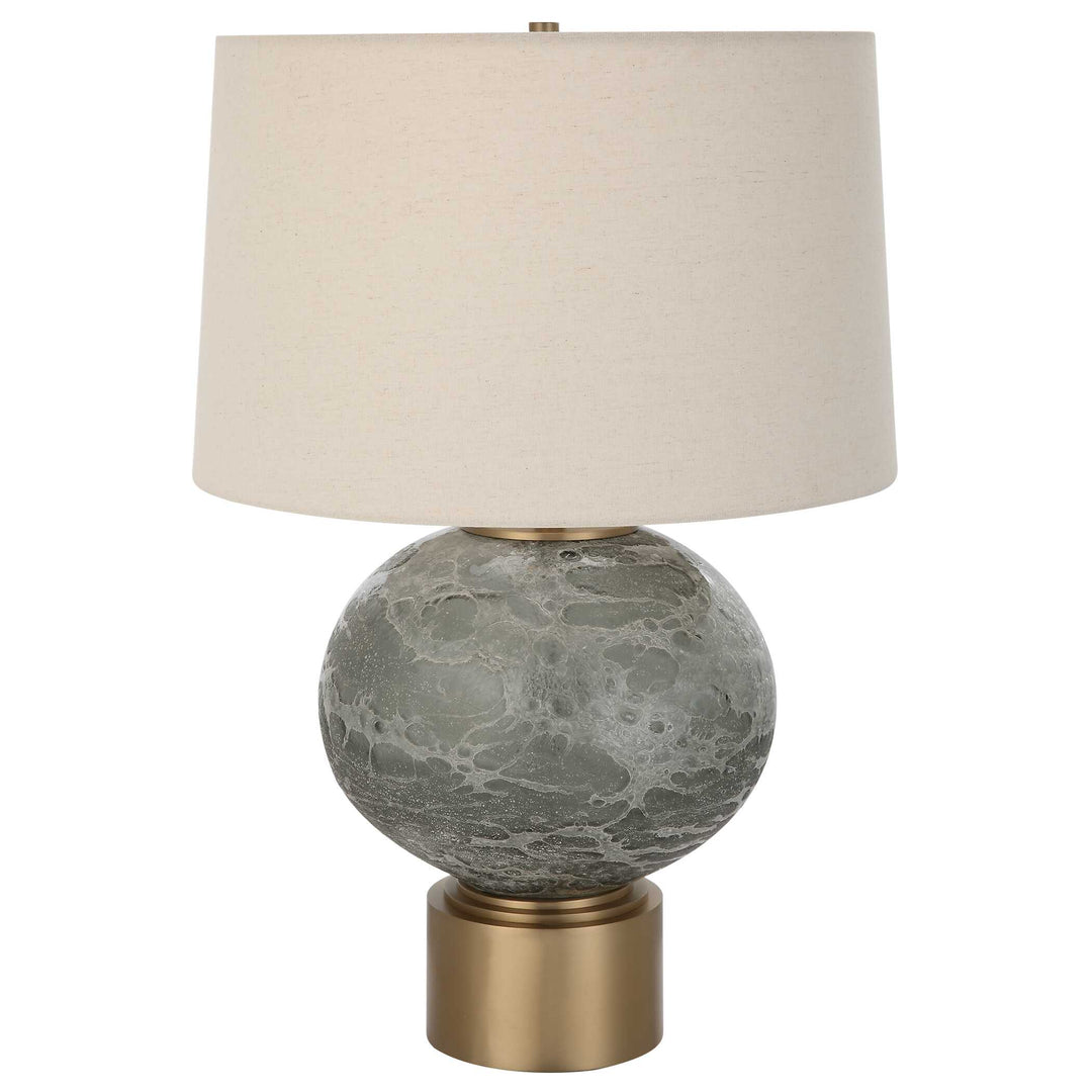 Lunia Gray Glass Table Lamp Accessories Uttermost