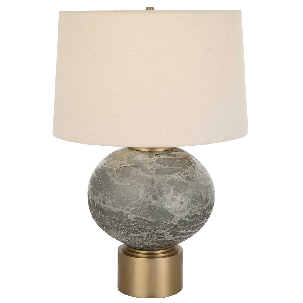Lunia Gray Glass Table Lamp Accessories Uttermost