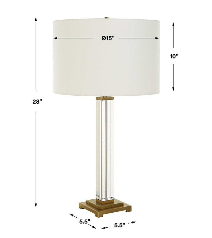 Crystal Column Table Lamp Accessories Uttermost