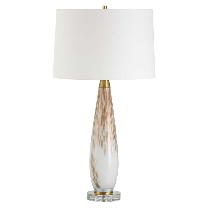 Lyra White & Gold Table Lamp Accessories Uttermost