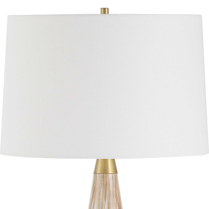 Lyra White & Gold Table Lamp Accessories Uttermost