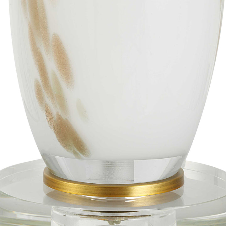 Lyra White & Gold Table Lamp Accessories Uttermost