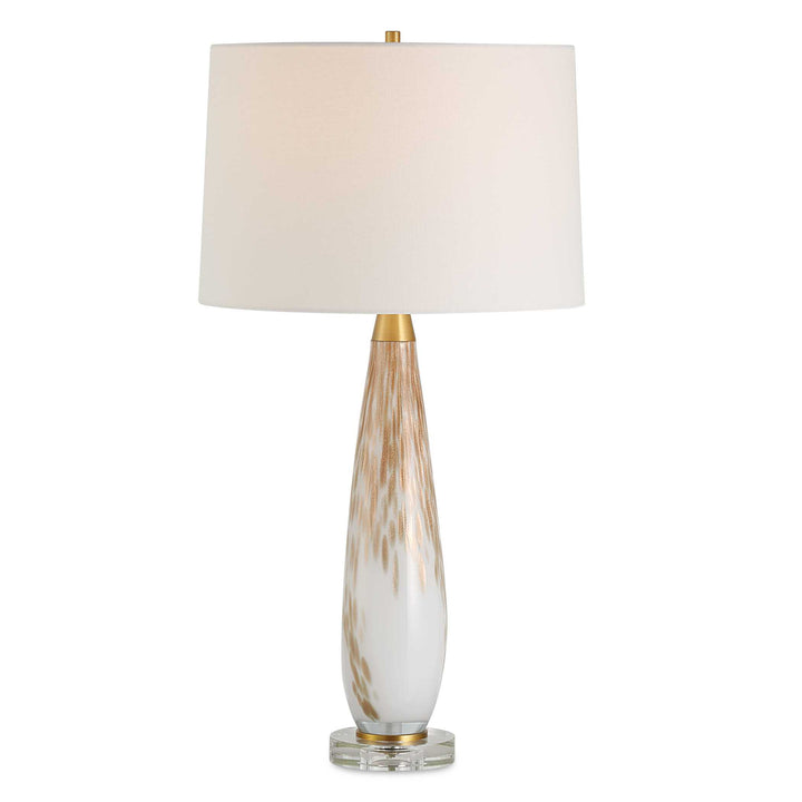 Lyra White & Gold Table Lamp Accessories Uttermost