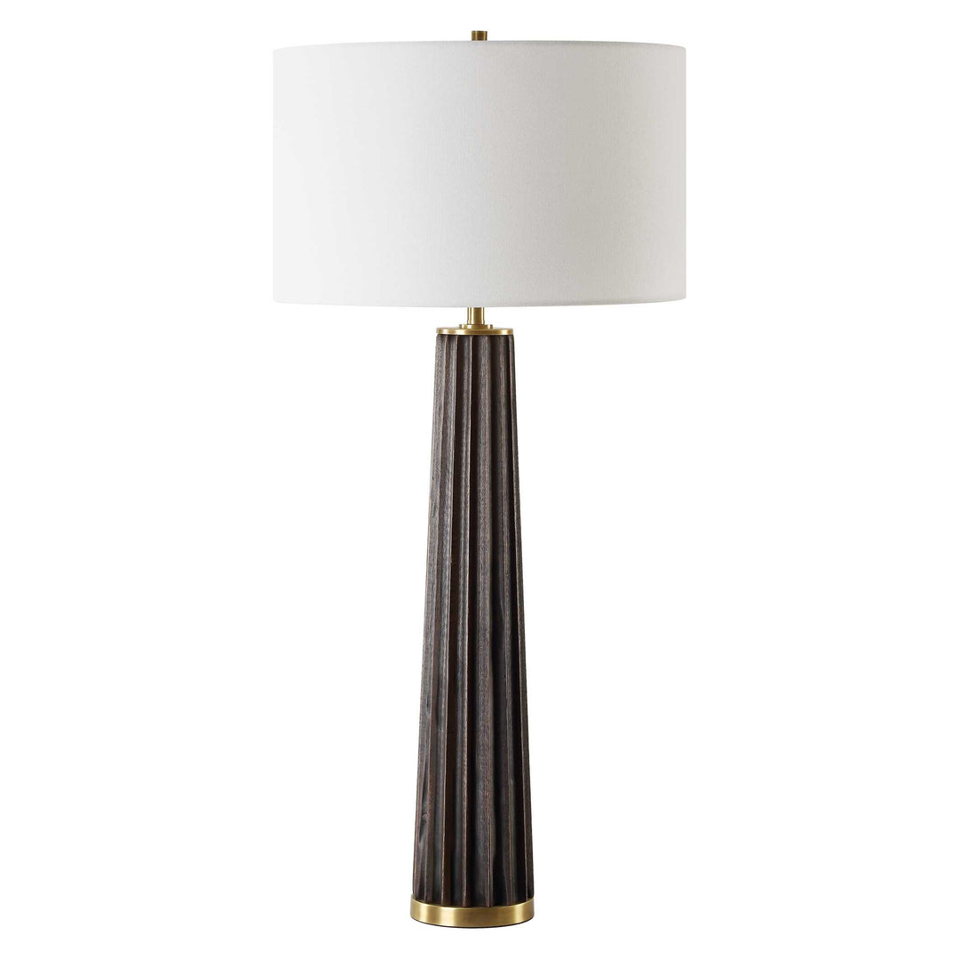 Forage Dark Scalloped Table Lamp Accessories Uttermost