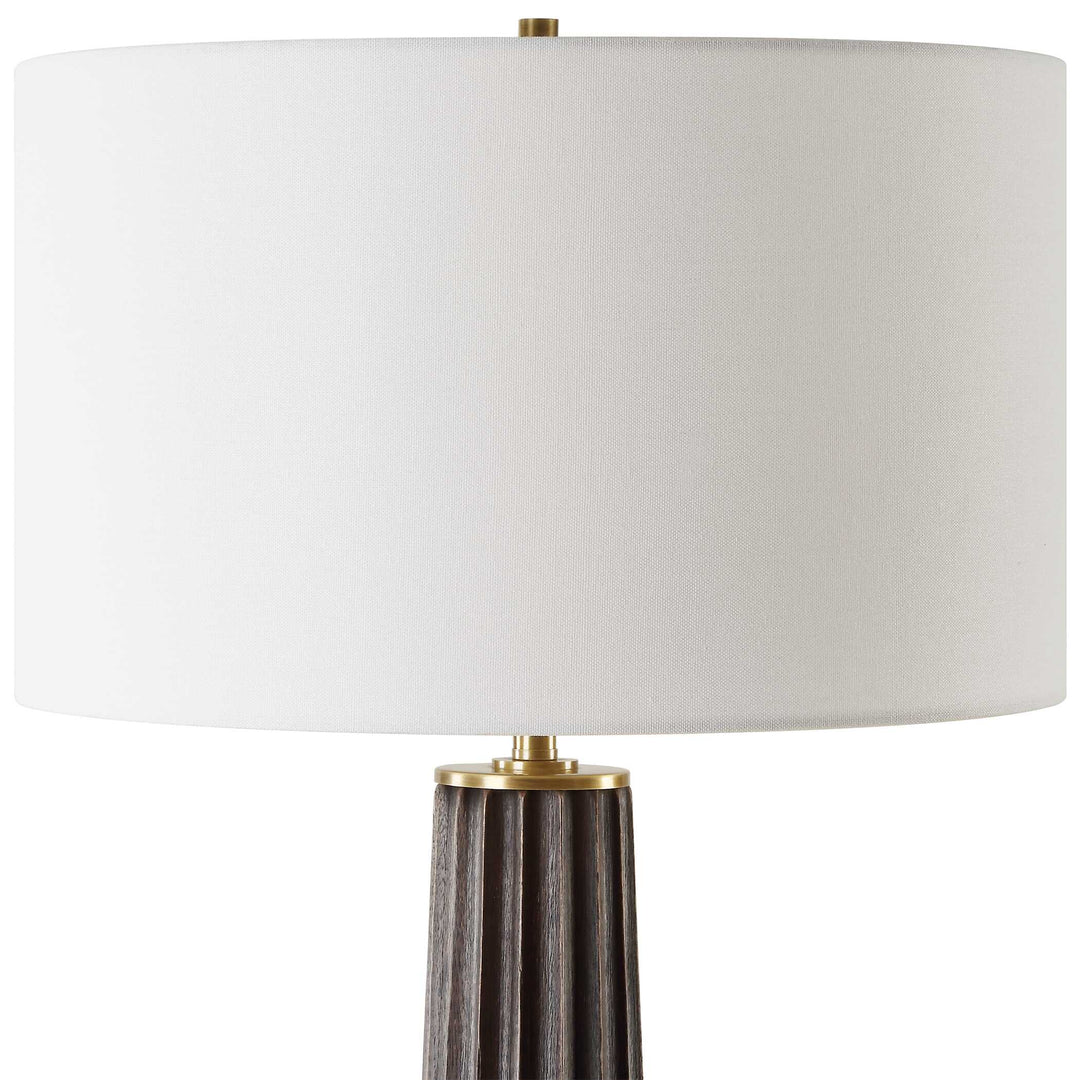 Forage Dark Scalloped Table Lamp Accessories Uttermost
