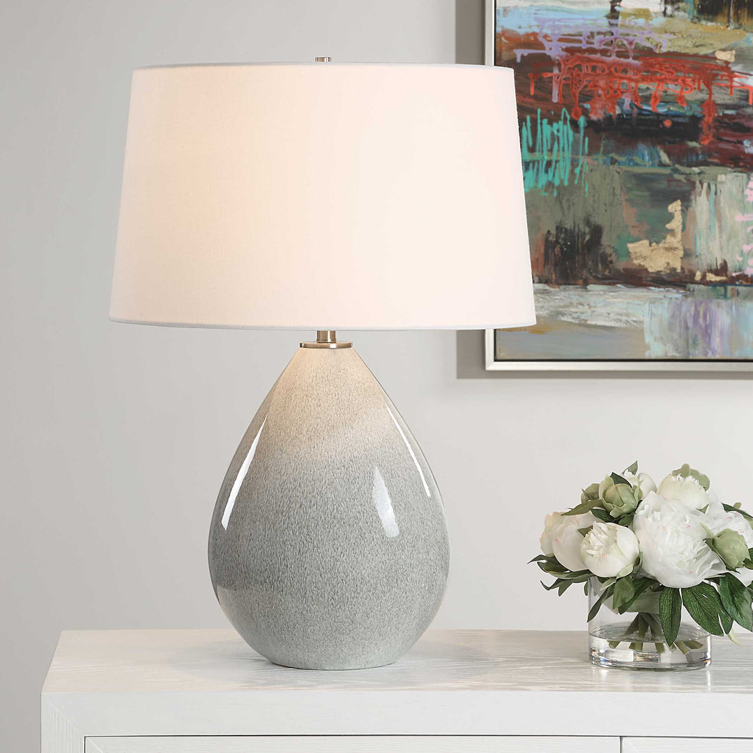Moray Gray Glaze Table Lamp Accessories Uttermost
