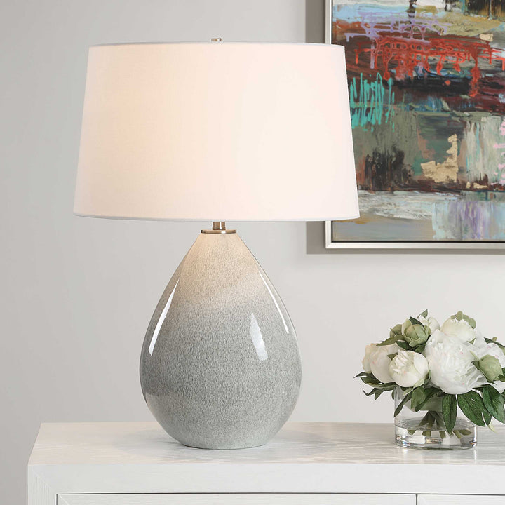 Moray Gray Glaze Table Lamp Accessories Uttermost