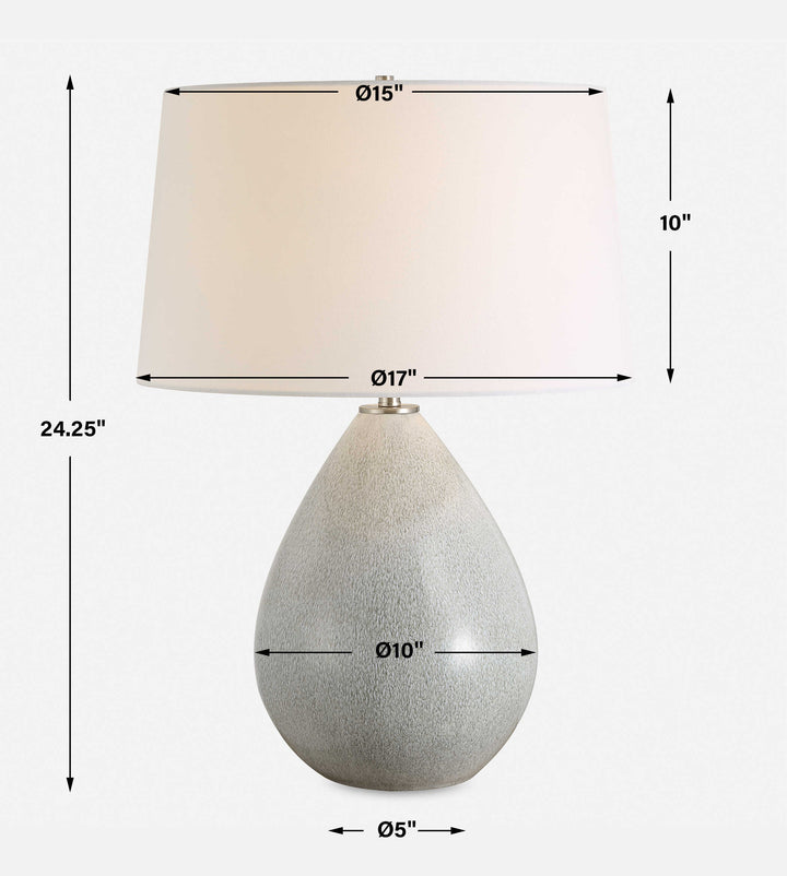 Moray Gray Glaze Table Lamp Accessories Uttermost