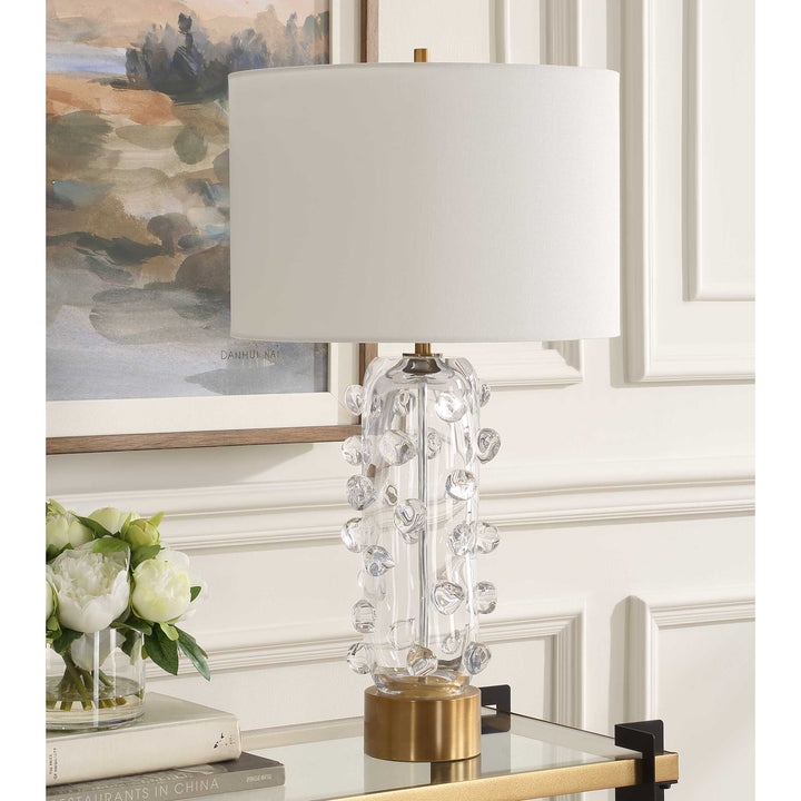 Aura Clear Glass Table Lamp Accessories Uttermost