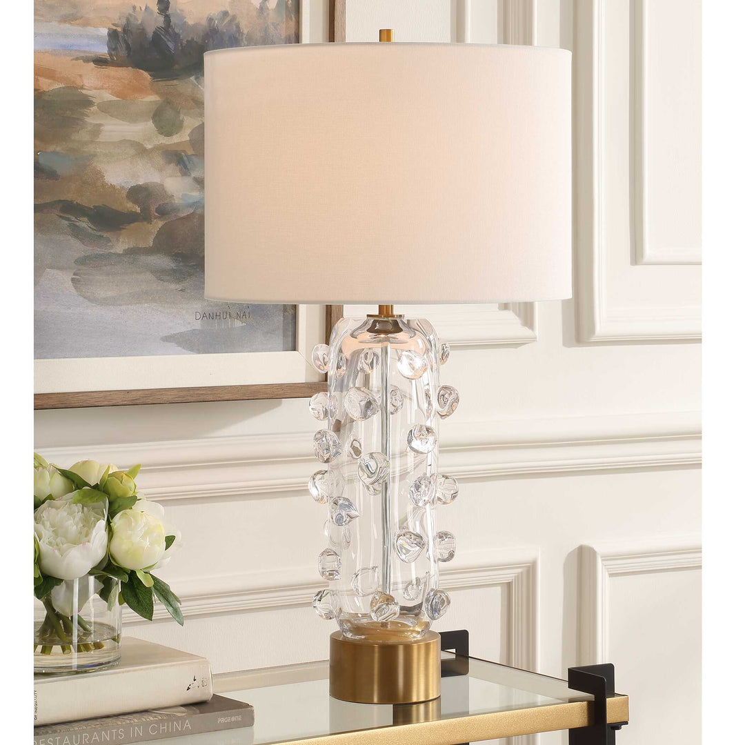 Aura Clear Glass Table Lamp Accessories Uttermost