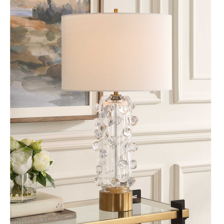 Aura Clear Glass Table Lamp Accessories Uttermost