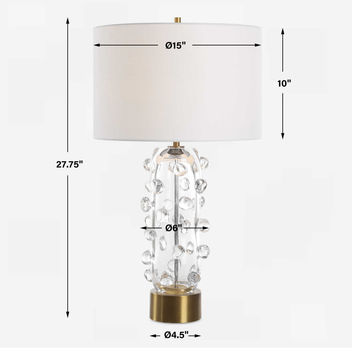 Aura Clear Glass Table Lamp Accessories Uttermost