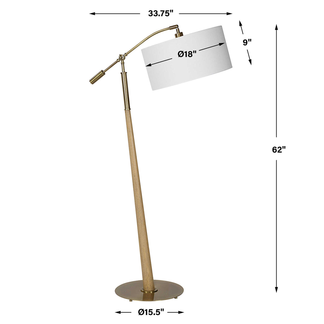 Kennett Wooden Floor Lamp Accessories Uttermost