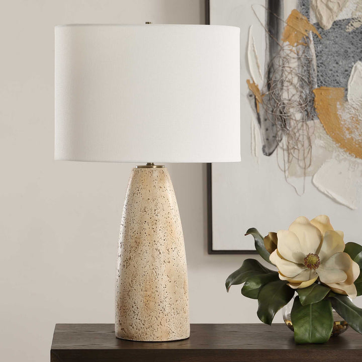 Maury Travertine Table Lamp Accessories Uttermost