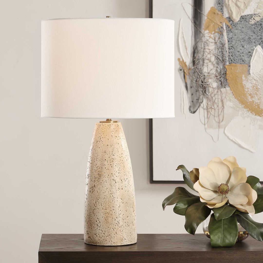 Maury Travertine Table Lamp Accessories Uttermost