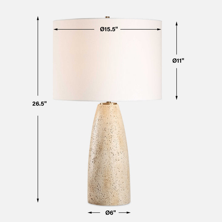 Maury Travertine Table Lamp Accessories Uttermost
