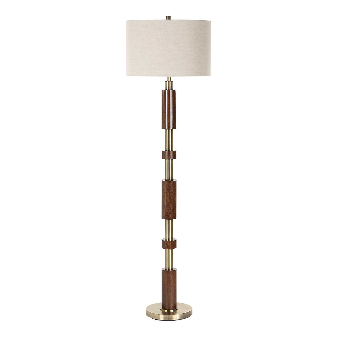 Stacked Wooden Floor Lamp Accessories Uttermost