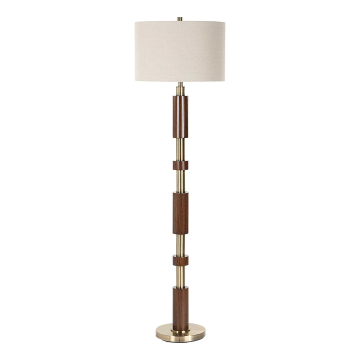 Stacked Wooden Floor Lamp Accessories Uttermost