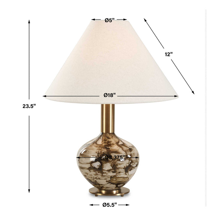 Montagu Dark Brown Table Lamp Accessories Uttermost