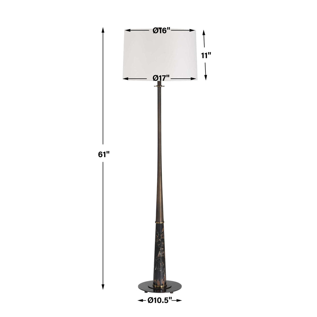 Tallarico Brass & Marble Floor Lamp Accessories Uttermost