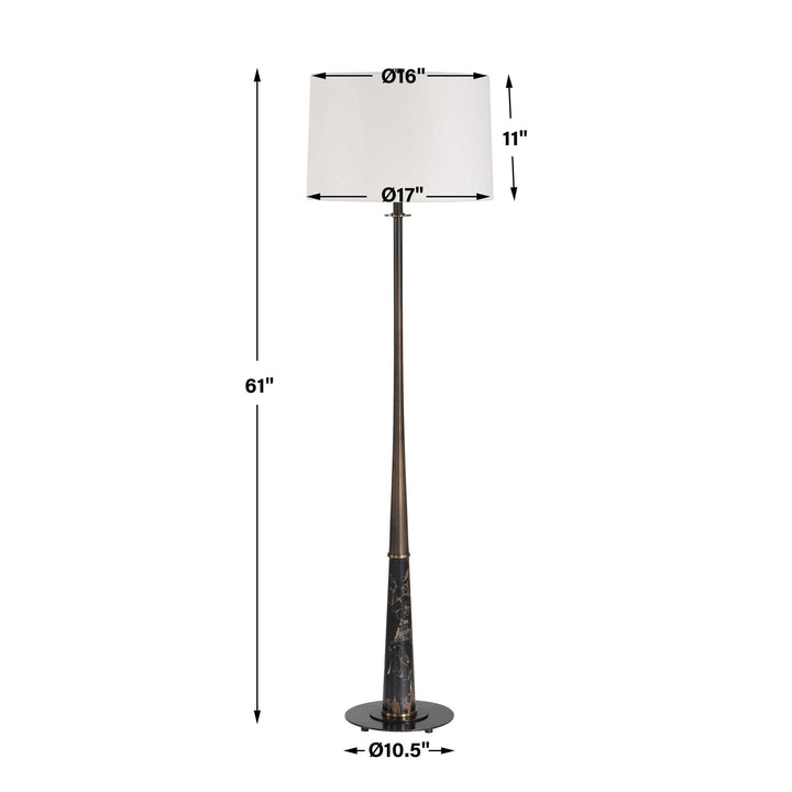Tallarico Brass & Marble Floor Lamp Accessories Uttermost