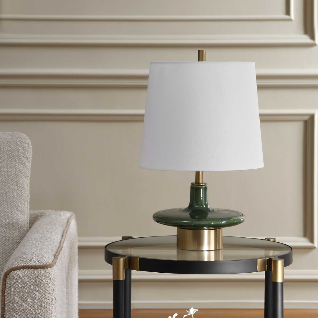 Sieler Glossy Green Table Lamp Accessories Uttermost
