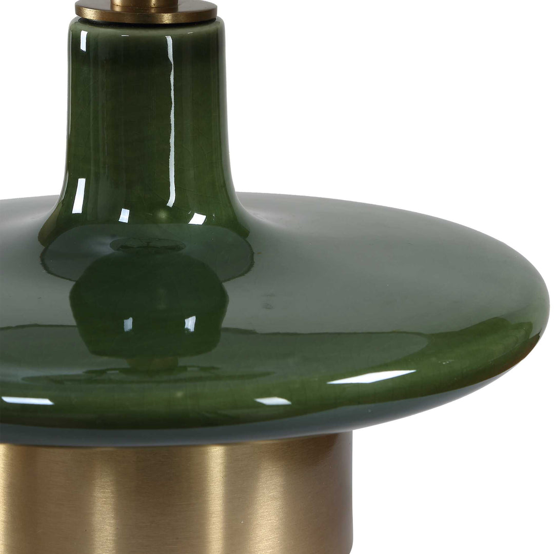 Sieler Glossy Green Table Lamp Accessories Uttermost