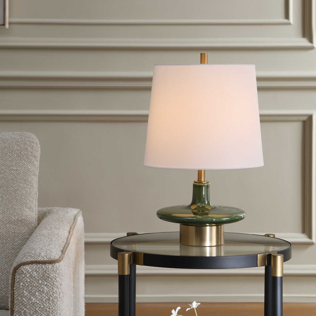 Sieler Glossy Green Table Lamp Accessories Uttermost