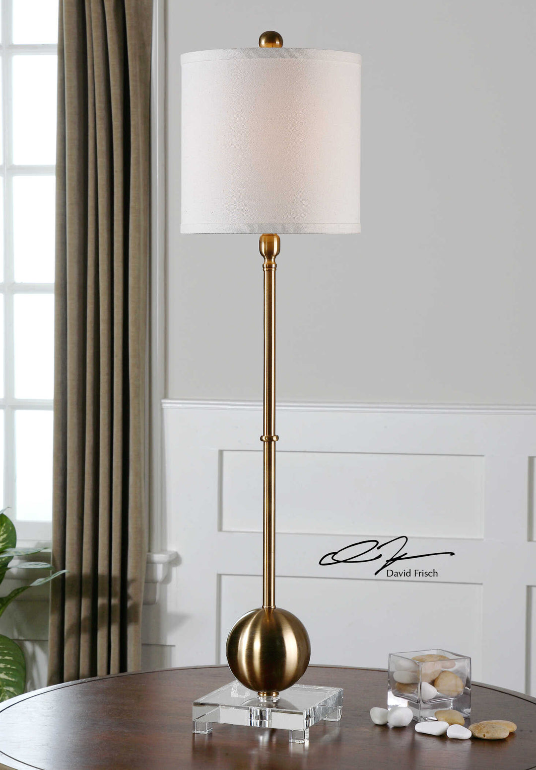 Laton Brass Buffet Lamp Accessories Uttermost