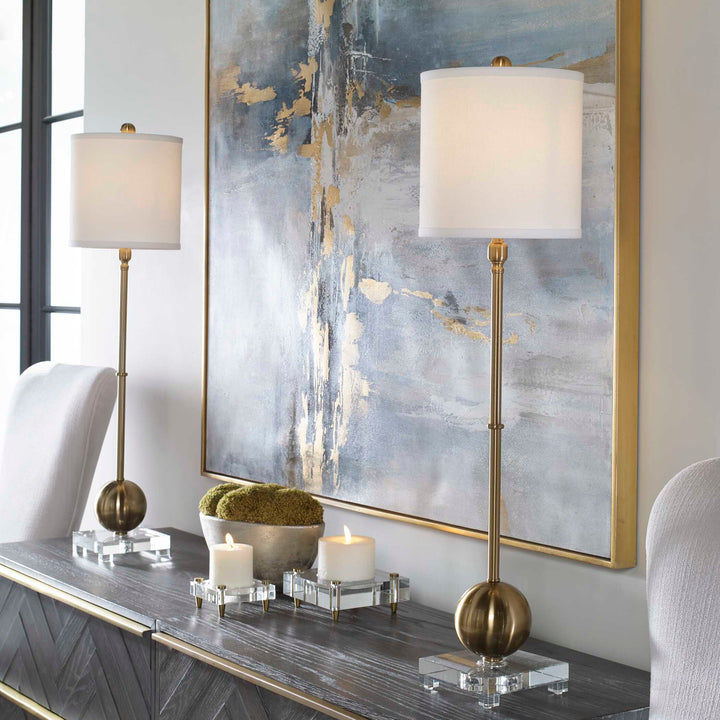 Laton Brass Buffet Lamp Accessories Uttermost