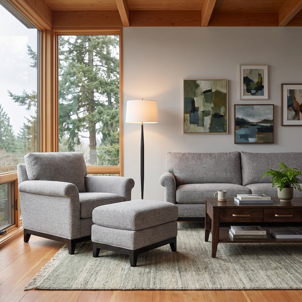 Lee 7583 Ottoman Living Room Lee Industries
