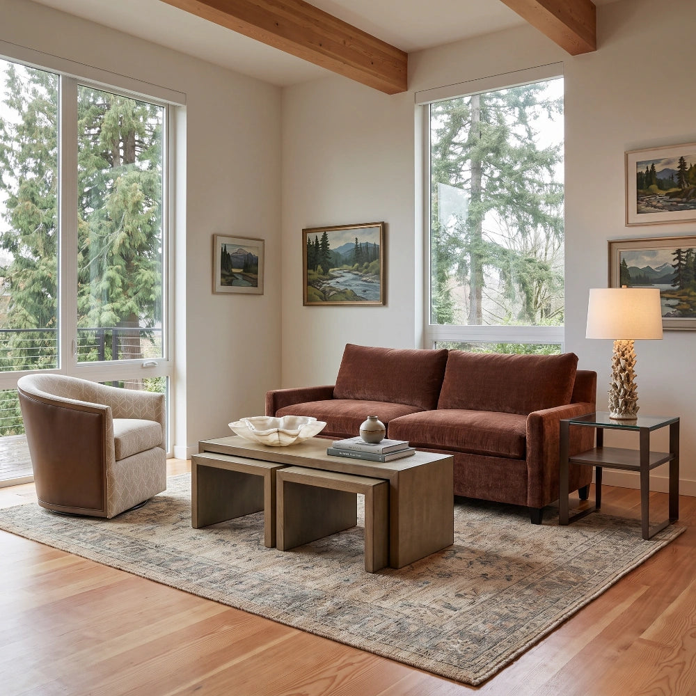 Lee 1296 Two Cushion Sofa Living Room Lee Industries