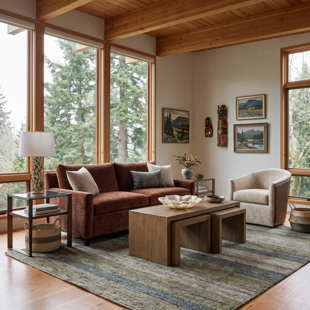 Lee 1296 Two Cushion Sofa Living Room Lee Industries