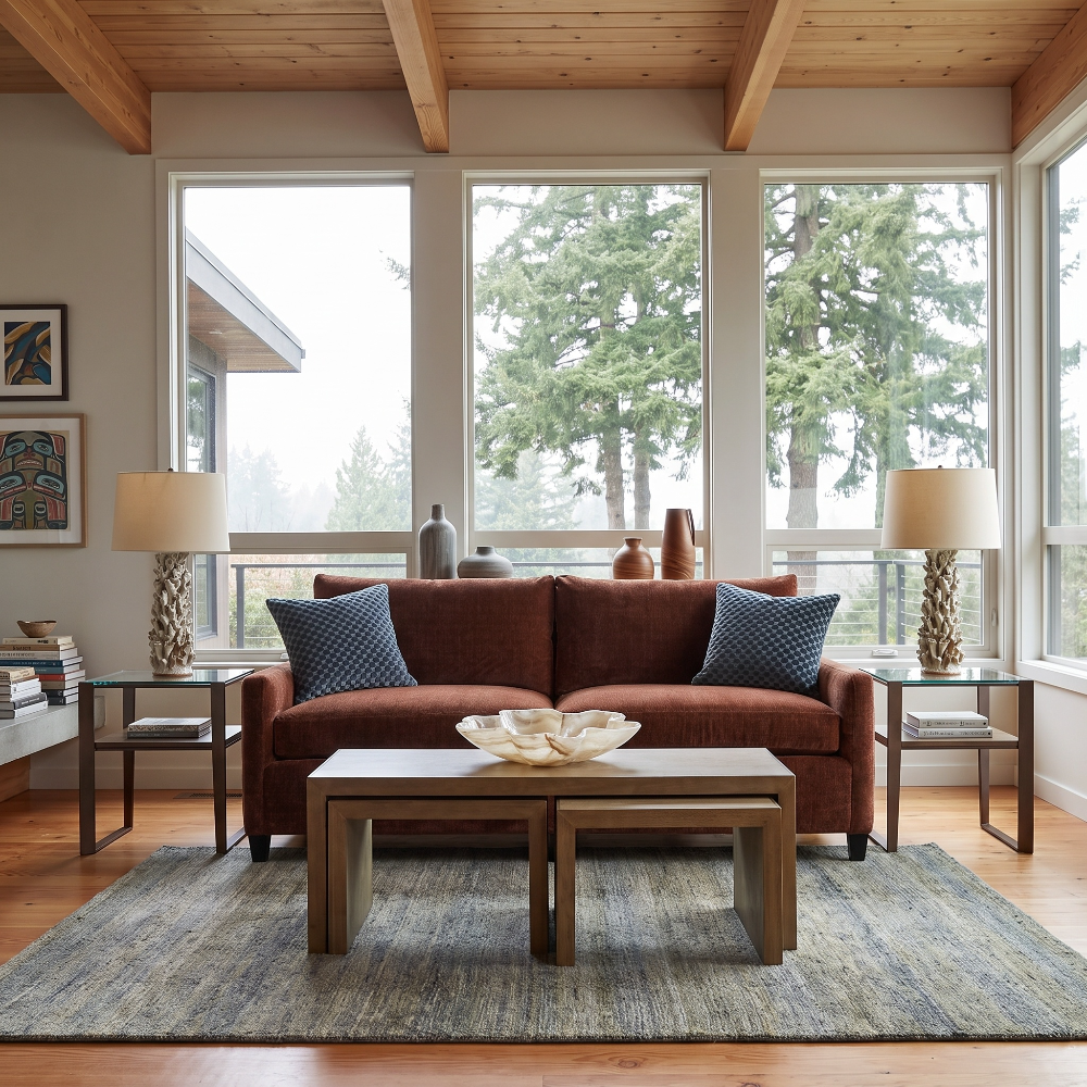 Lee 1296 Two Cushion Sofa Living Room Lee Industries