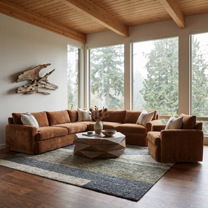 Lincoln 3 Piece Sectional Living Room Jonathan Louis