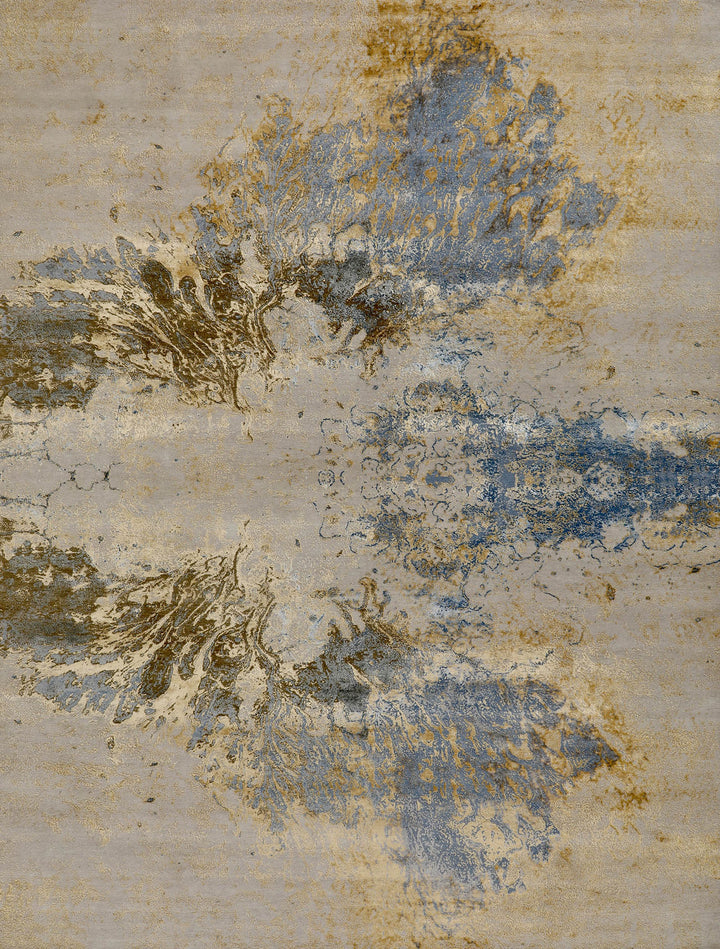 Transitional/Modern Beige/Tan Wool Area Rug: Mafi Signature Modi MDC-1041 (Hand-Knotted Area Rug)
