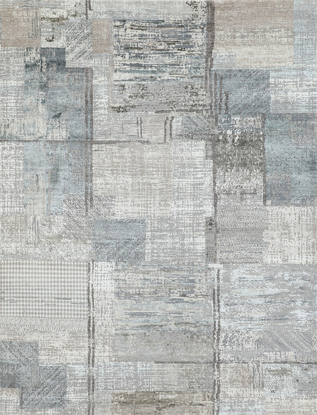 Transitional/Modern Grey/Silver Wool Area Rug: Mafi Signature Modi MDC-1511 (Hand-Knotted Area Rug)