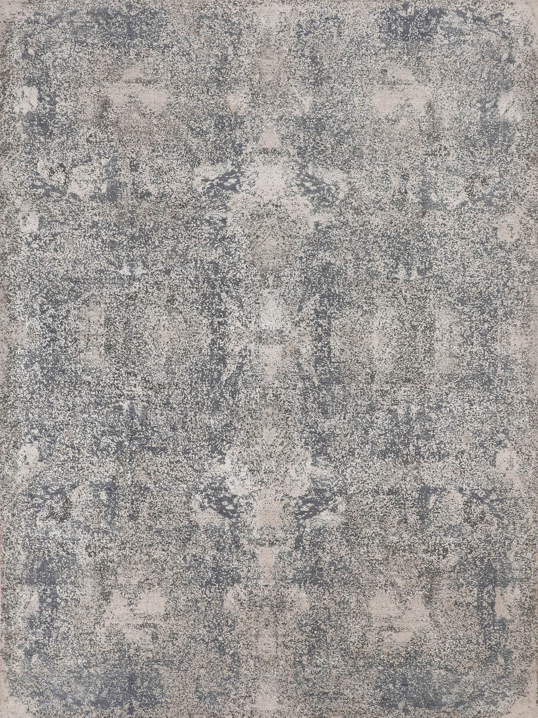 Transitional/Modern Grey/Silver Wool Area Rug: Mafi Signature Modi MDC-629 (Hand-Knotted Area Rug)