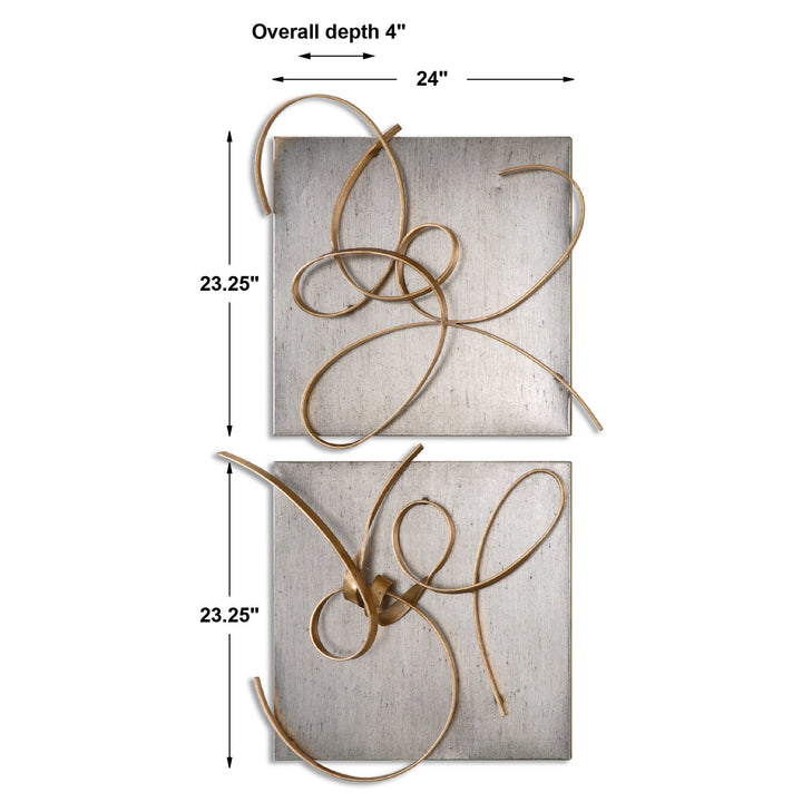 Harmony Metal Wall Art Set of 2 Accessories Uttermost