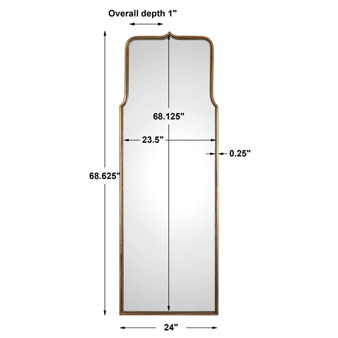 Adelasia Antiqued Gold Mirror Accessories Uttermost