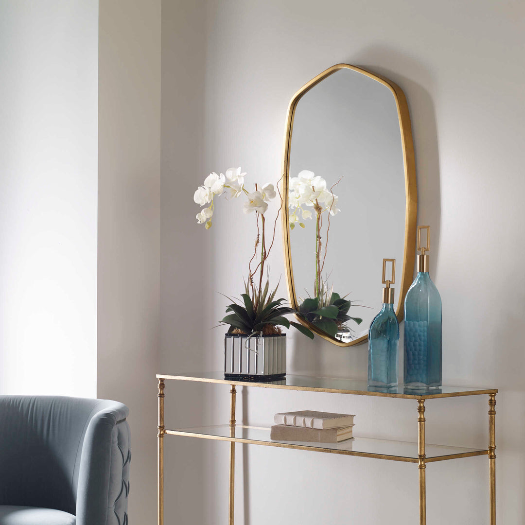 Duronia Antiqued Gold Mirror Accessories Uttermost