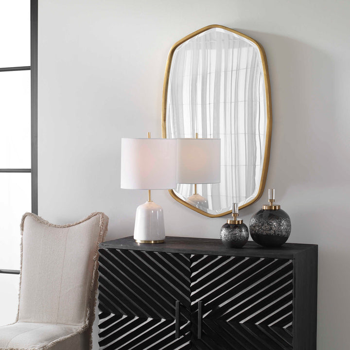 Duronia Antiqued Gold Mirror Accessories Uttermost