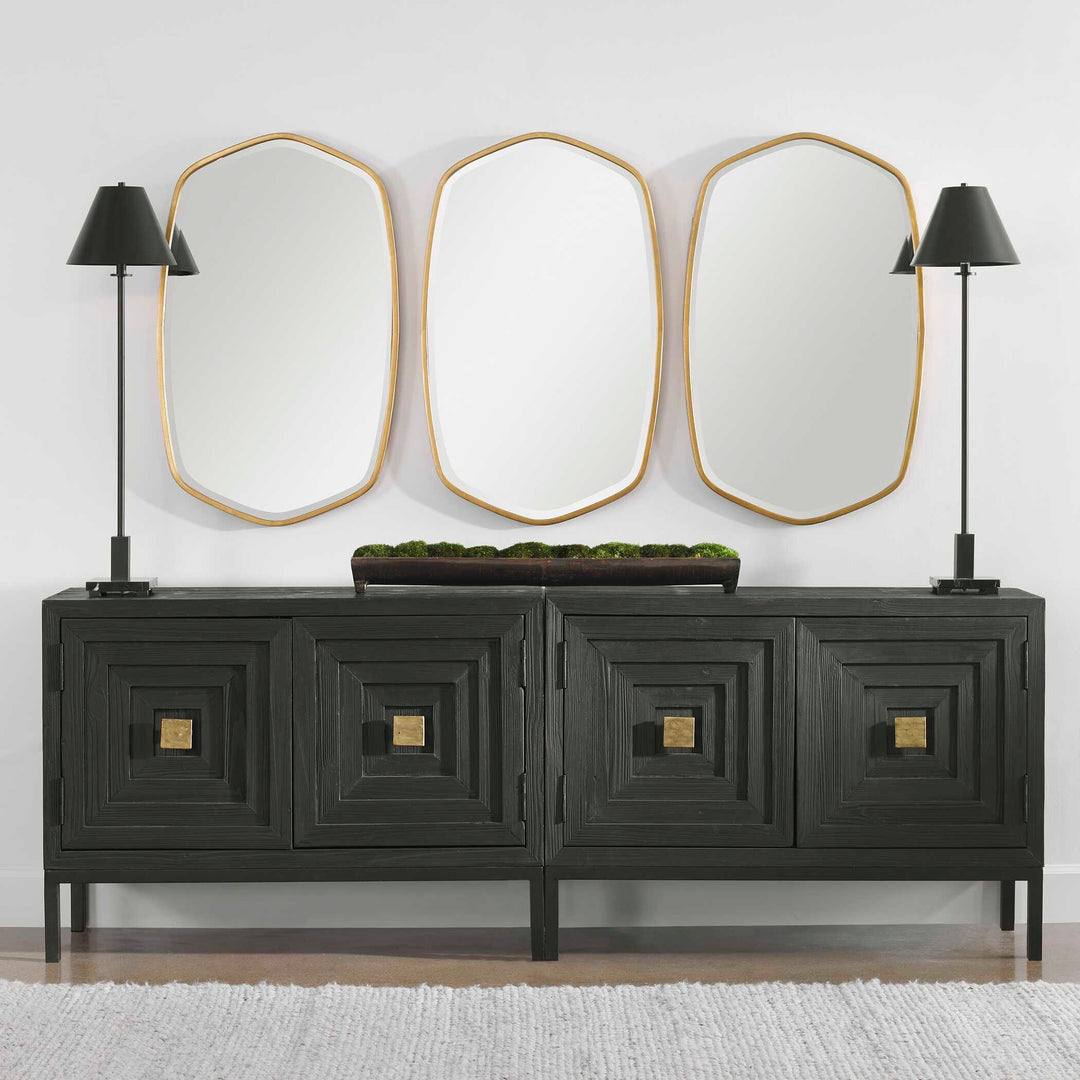 Duronia Antiqued Gold Mirror Accessories Uttermost