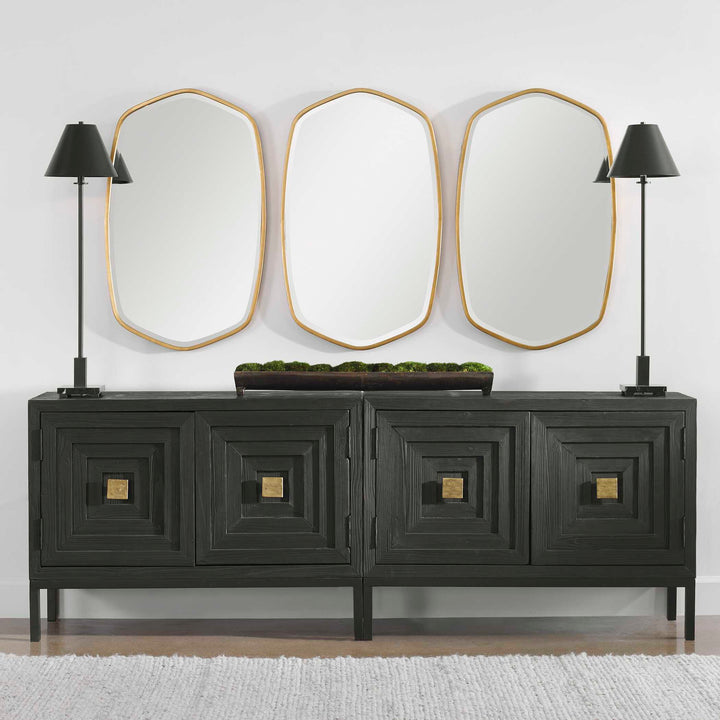 Duronia Antiqued Gold Mirror Accessories Uttermost